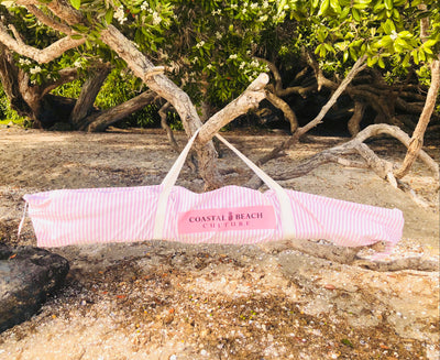 Palm Springs Pink Lilac Stripe Cabana