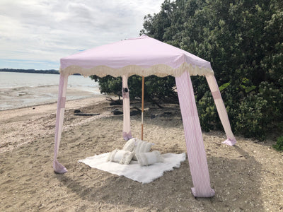 Palm Springs Pink Lilac Stripe Cabana